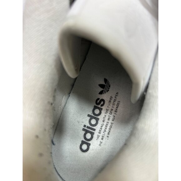 Adidas Mens White Sneakers Low-Top Size 11.5 Comfortable Casual Shoes Classic - Picture 5 of 9